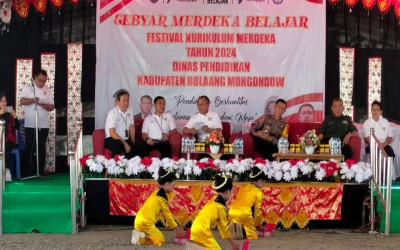 Pembukaan Gebyar Merdeka Belajar Festival Kurikulum Merdeka 2024 Dinas Pendidikan Kab. Bolaang Mongondow